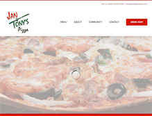 Tablet Screenshot of janandtonyspizza.com